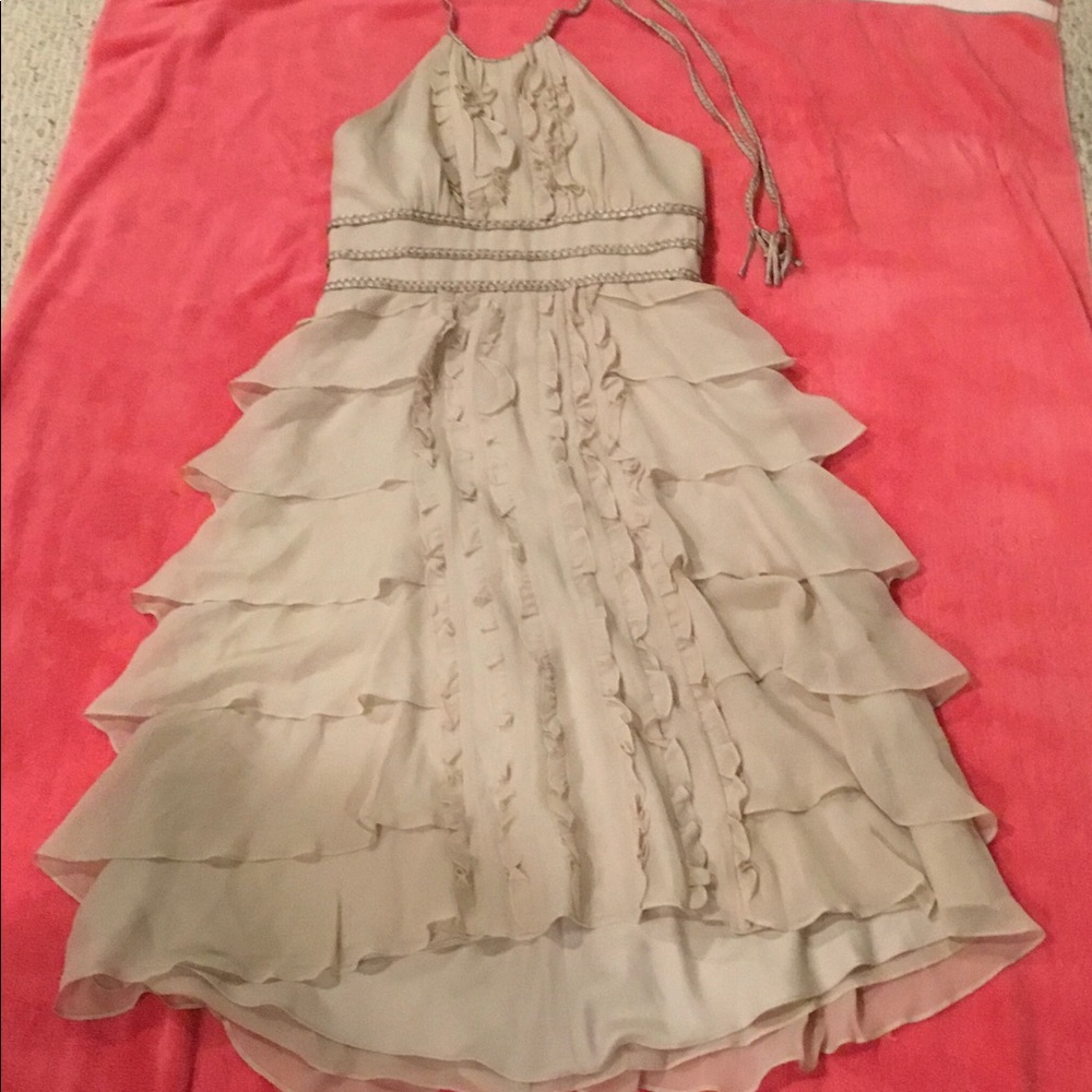 BCBGMAXAZRIA pale gray dress